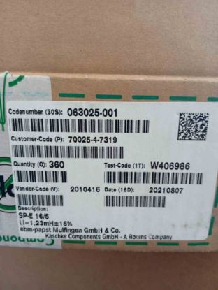 063025-001 SP-E16/5 1.23MH INDUCTOR KASCHKE resmi