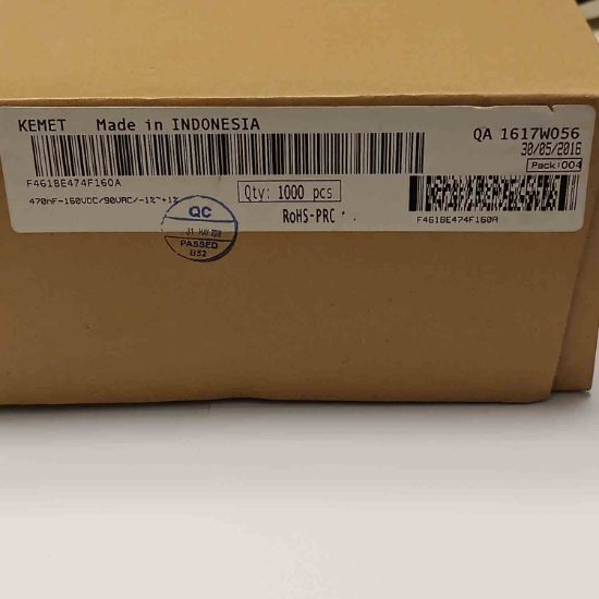 F461BE474F160A 470NF 160V 15 0.01 KEMET POLYESTER KONDANSATÖR resmi