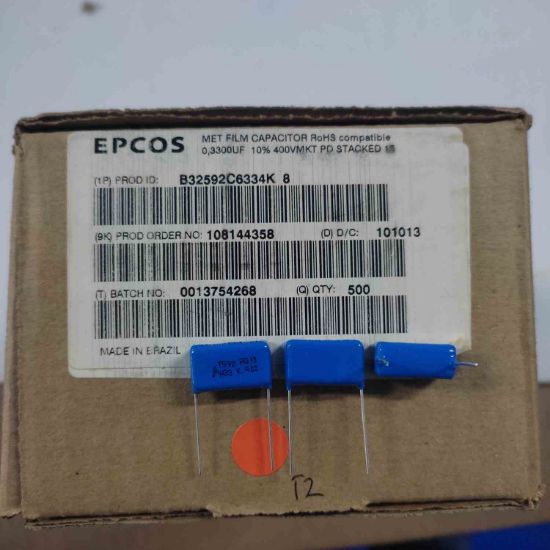 B32592C6334K8 330NF 400V 15mm POLYESTER KONDANSATÖR resmi