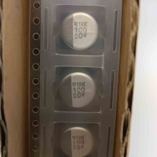 2416MVK50VC100MJ10E2 100MF 50V 10x10 NIPPON SMD KONDANSATÖR resmi