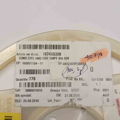 187480336 100PF 50V SMD SMD SERAMİK KONDANSATÖR resmi