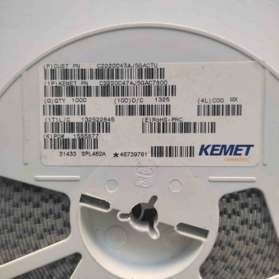 C2220C474J5GACTU  MLCC - SMD/SMT 50V 0.47uF C0G 2220 5% resmi