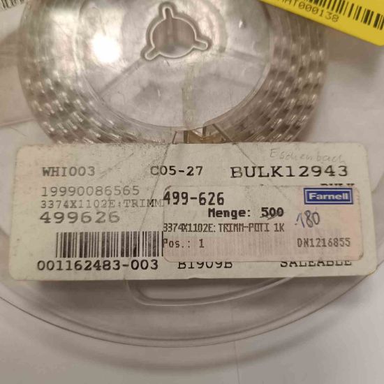 3374X001102E 1K TEXAS TRİMPOT DİRENÇ resmi