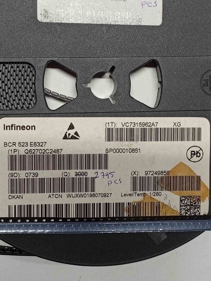 BCR523E6327 0.5A 50V SOT23 SMD TRANSİSTÖR resmi