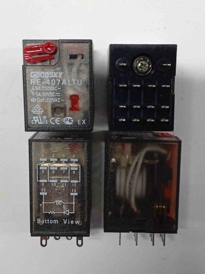RE-407ALTU 220VAC 5A 4C 14PIN GOODSKY GÜÇ RÖLE resmi