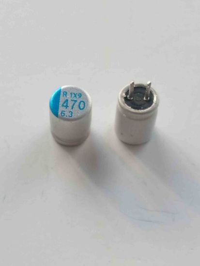R 1X9 470 6.3 470MF 6.3V KONDANSATÖR resmi