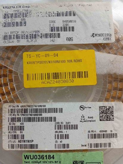 KAVXTPSE227K010R0100 10R ROHS resmi