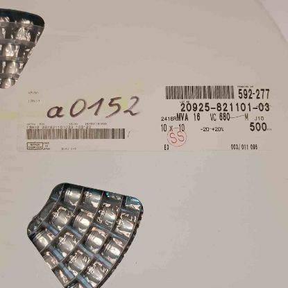 MVA16VC680M 68MF 16V 10X10 NIPPON SMD KONDANSATÖR resmi