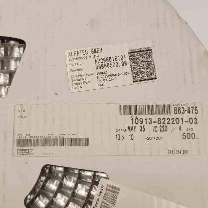 10918-832001-03 220MF 35V 10X10 NIPPON SMD KONDANSATÖR resmi