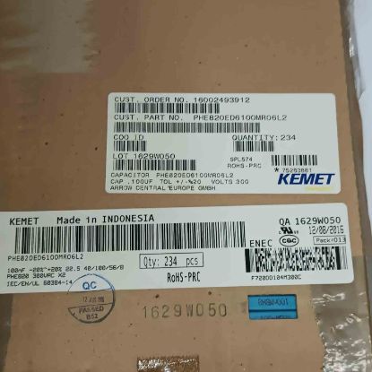 PHE820ED6100MR06L2 100NF 300VAC 22.5mm 0.2 KEMET POLYESTER KONDANSATÖR resmi