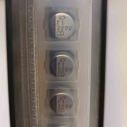 UCD1V221MCL6GS 220MF 35V 10x7.7 NICHICON SMD KONDANSATÖR resmi