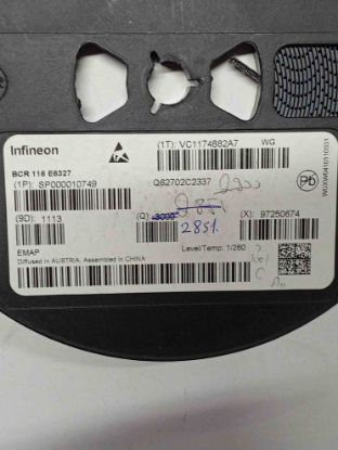 BCR116E6327 INFINEON SMD TRANSİSTÖR resmi