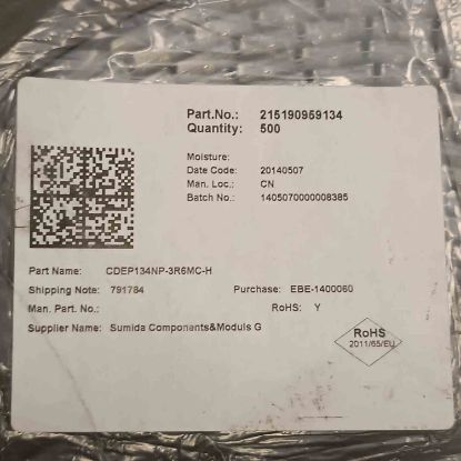 CDEP134NP-3R6MC-H 3,6uH 7,5A 100KHz SUMIDA SMD BOBİN resmi