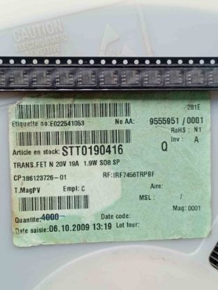 IRF7456TR-PBF 16A 20V SOIC-8  IR MOSFET TRANSİSTÖR resmi