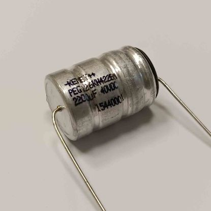 PEG126KH422BME1 2200MF 40V KEMET AXIYEL KONDANSATÖR resmi
