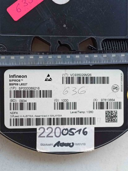 BSP89L6327 TRANSİSTÖR resmi