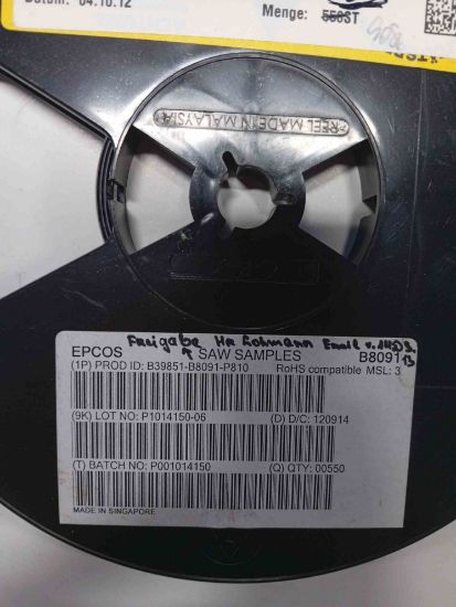 B39851-B8091-P810 EPCOS Filitre resmi