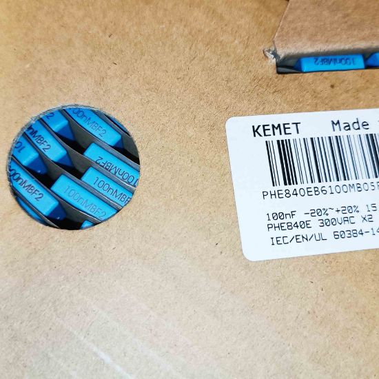 PHE840EB6100MB05R17T0 100NF 300VACx2 15mm %20 KEMET POLYESTER KONDANSATÖR resmi