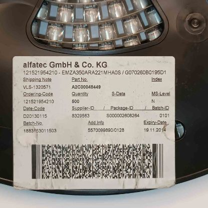 EMZA350ARA221MHAOS 220MF 35V 8x10 NIPPON SMD KONDANSATÖR resmi