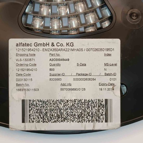 EMZA350ARA221MHAOS 220MF 35V 8x10 NIPPON SMD KONDANSATÖR resmi