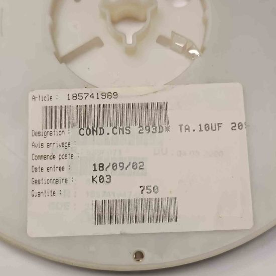 B45196-E5106-M409 10MF 25V D EPCOS TANTAL KONDANSATÖR resmi