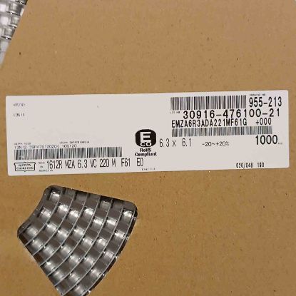 1612RMZA6.3VC220M 220MF 6.3V 6.3X6.1 NİPPON SMD KONDANSATÖR resmi
