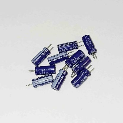 10MF 63V 5x11 85 YAGEO ELKO KONDANSATÖR resmi