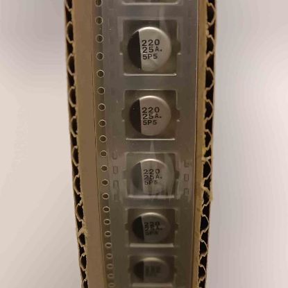 EE1EA221P 220MF 25V 10x10.2 PANASONIC SMD KONDANSATÖR resmi