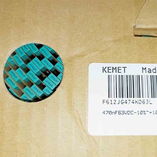 F612JG474K063L 470NF 63V 5 0.1 KEMET POLYESTER KONDANSATÖR resmi