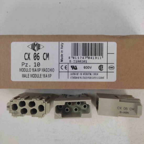 CX06CM Insert, 6 Contacts, Plug, Crimp Pin - Contacts resmi