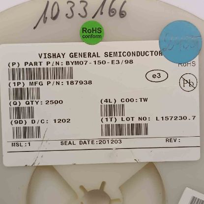 BYM07-150-E3/98 150V 0.5A DO-213AA VISHAY DİYOT resmi