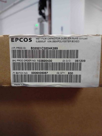 B32521C3224K289 220NF 250V POLYESTER KONDANSATÖR resmi