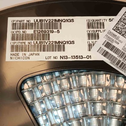 UUB1V221MNQ1GS 220MF 35V NICHICON SMD KONDANSATÖR resmi
