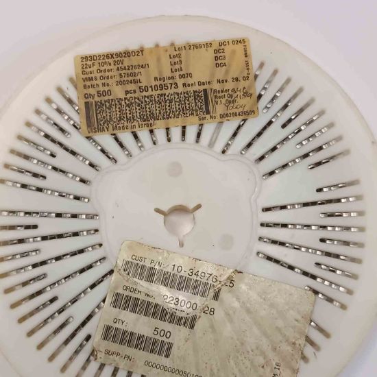 293D226X9020D2T 22MF 20V D VISHAY TANTAL KONDANSATÖR resmi