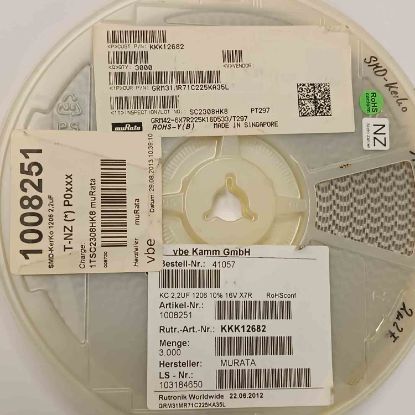 GRM31MR71C225KA35L 2.2MF 16V 1206 MURATA SMD SERAMİK KONDANSATÖR resmi