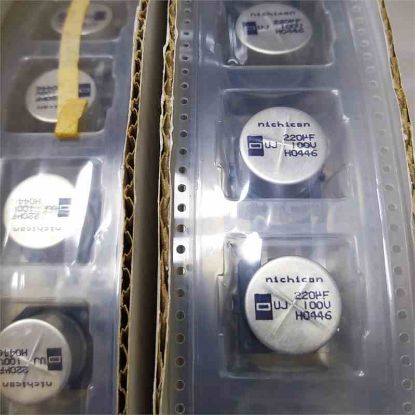 UUJ2A221MNR1MS 220MF 100V 18x18 NICHICON SMD KONDANSATÖR resmi
