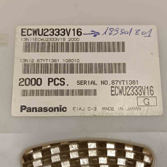 ECWU2333V16 33NF 250V PANASONIC SMD KONDANSATÖR resmi
