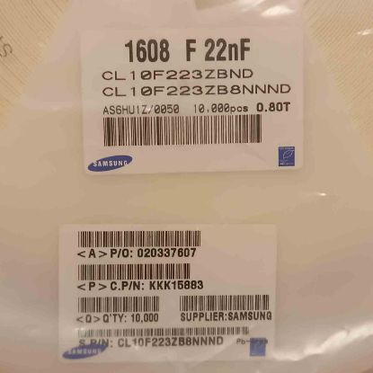CL10F223ZBND 22NF 50V SMD KONDANSATÖR resmi