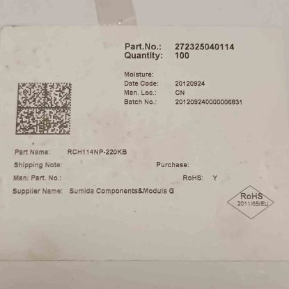 RCH114NP-220KB 22uH 4A KONDANSATÖR TİPİ BOBİN resmi