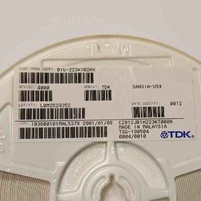 C2012JB1H223KT000N 22NF 50V 805 TDK SMD SERAMİK KONDANSATÖR resmi