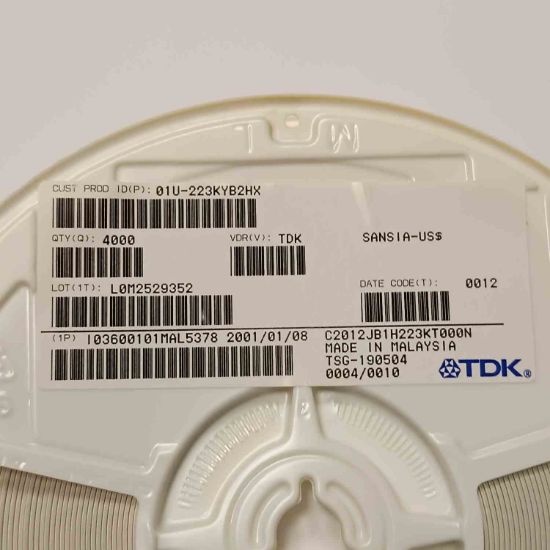 C2012JB1H223KT000N 22NF 50V 805 TDK SMD SERAMİK KONDANSATÖR resmi