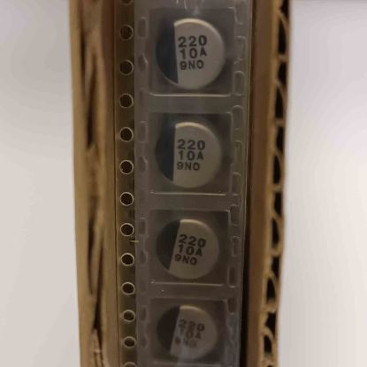 ECEV1AA221P 220MF 10V 8x6.2 PANASONIC SMD KONDANSATÖR resmi