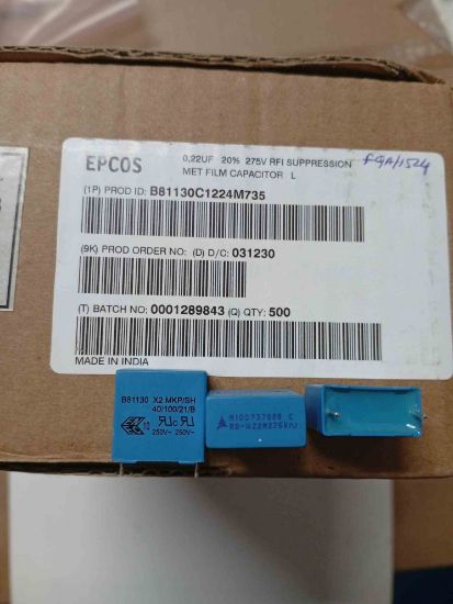 B81130C1224M735 220NF 275VAC 15mm EPCOS TRİMER KONDANSATÖR resmi