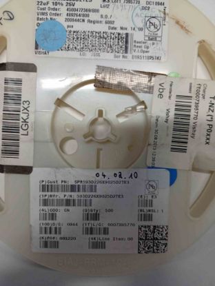 SPR593D226X9025D2TE3 22MF 25V D VISHAY TANTAL KONDANSATÖR resmi