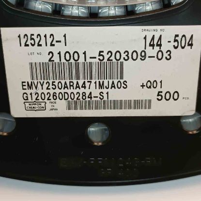 EMVY250ARA471MJ0S470MF25V 470MF 25V 10x10 NİPPON SMD KONDANSATÖR resmi