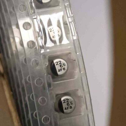 ECEV0JA220SR 22MF 6.3V 4x5.4 PANASONIC SMD KONDANSATÖR resmi