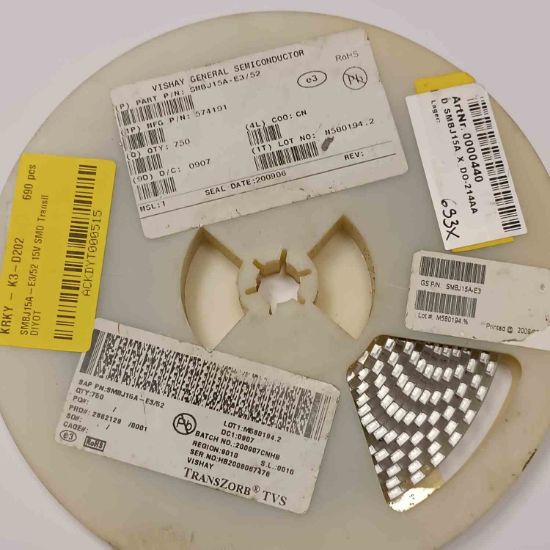 SMBJ15A-E3/52 15V SMD Transil DİYOT resmi