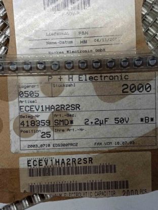 ECEV1HA2R2SR 2.2MF 50V PANASONIC SMD KONDANSATÖR resmi