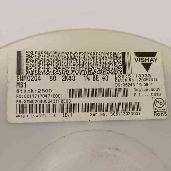 SMM02040C2431FBE00 2K43 VISHAY SMD DİRENÇ resmi