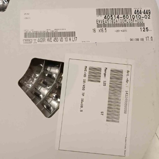 EMVE451BDA100MLG5F 10MF 450V 16x16.5 NIPPON SMD KONDANSATÖR resmi